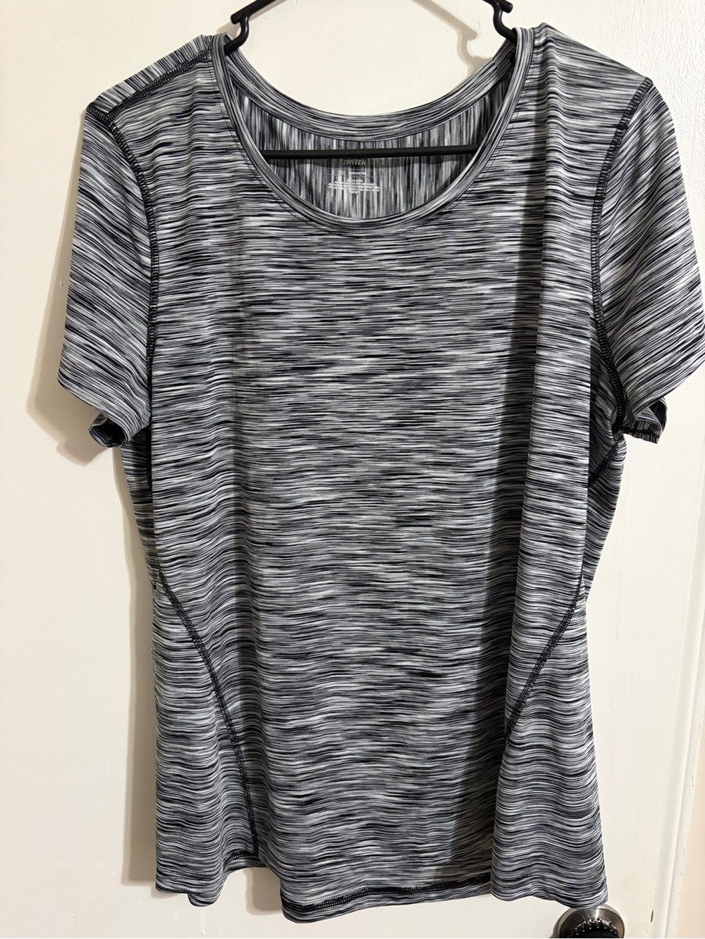 tek gear Gray Space-Dye Short Sleeve Active Tee